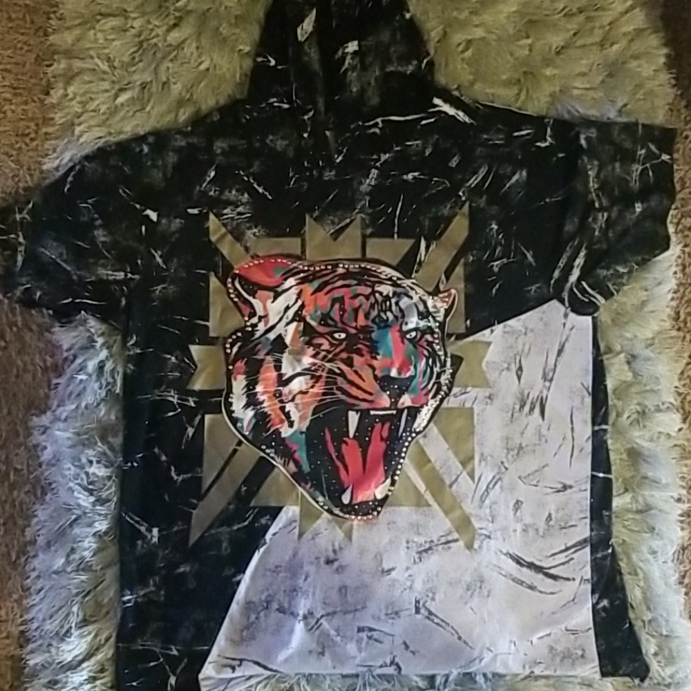 Mens hooded shirt